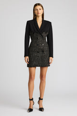 TWEED BLAZER CORSET DRESS