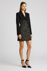 TWEED BLAZER CORSET DRESS