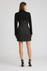 TWEED BLAZER CORSET DRESS