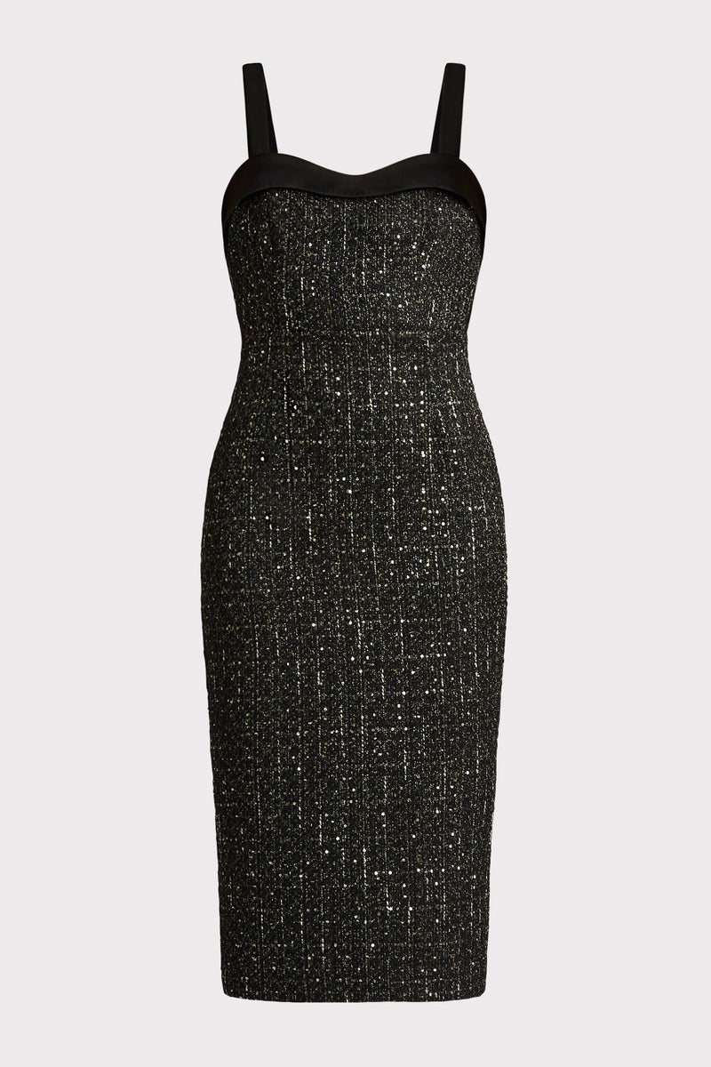 TWEED MIDI DRESS