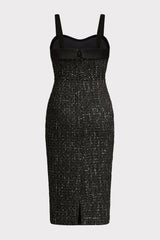 TWEED MIDI DRESS