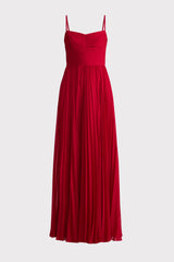 PLEATED CLASSIC CHIFFON GOWN