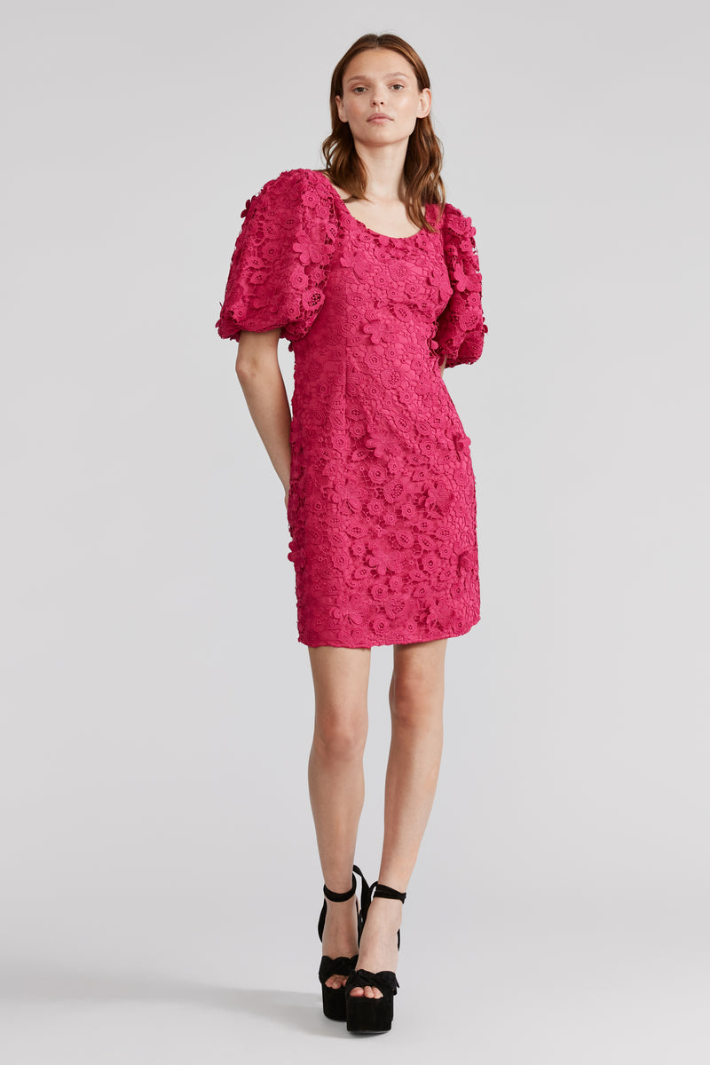 FLORAL 3D LACE DRESS