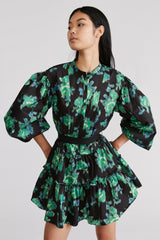 IKAT PRINTED SHIRT DRESS