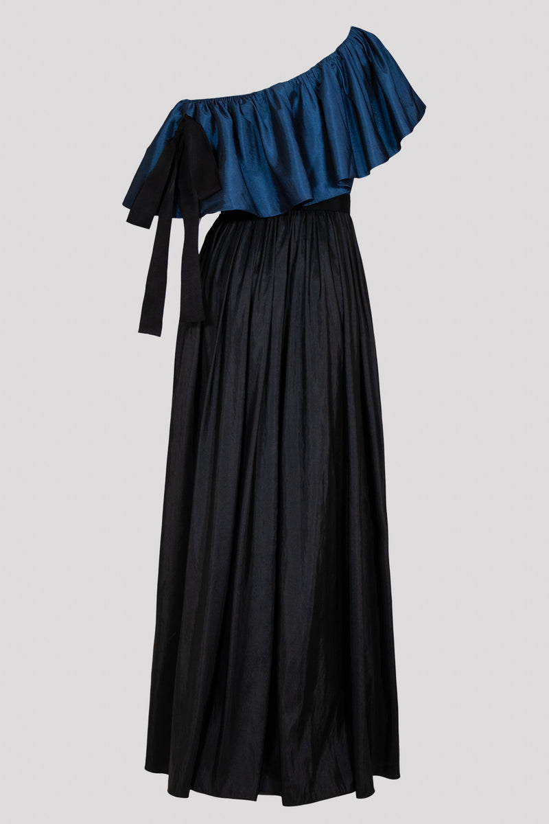 TAFFETA ONE SHOULDER GOWN
