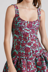 JACQUARD COCKTAIL DRESS