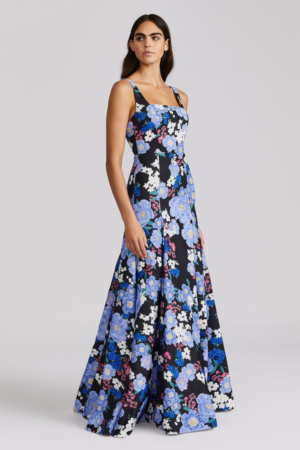 FLORAL PRINT GOWN